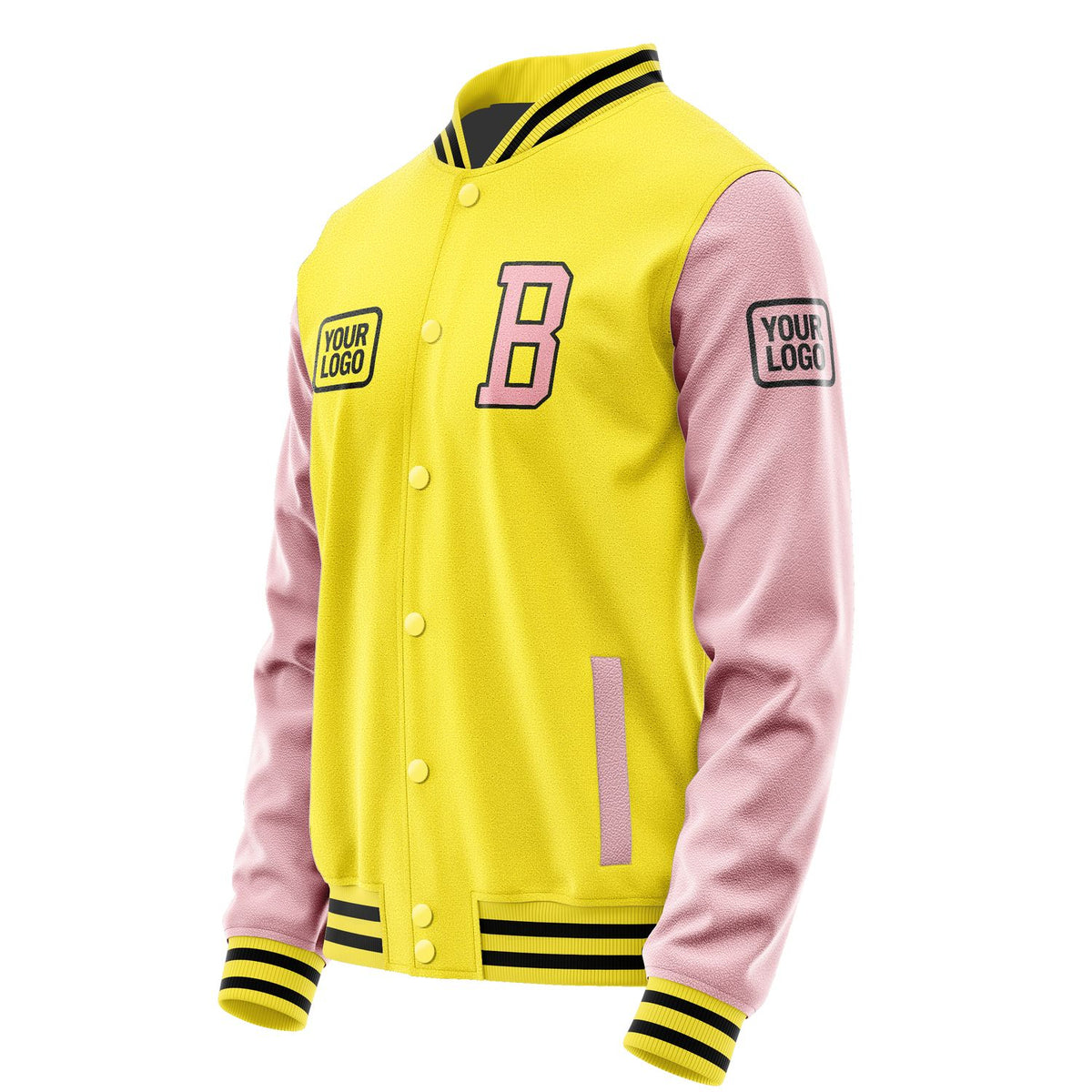 Custom Light Yellow Light Pink Jacket JA262621261717212117