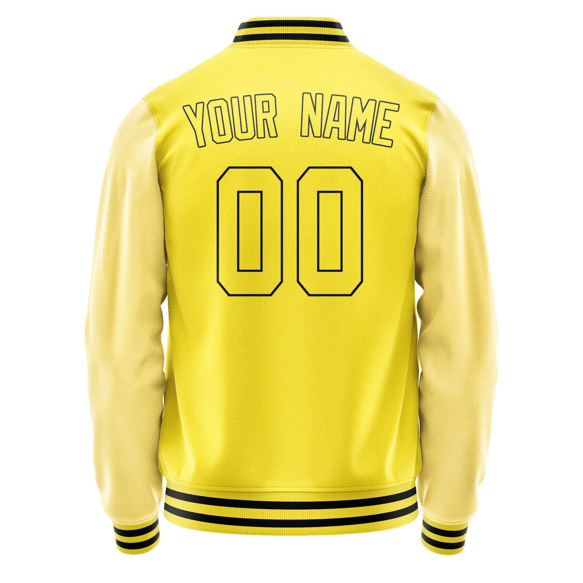 Custom Light Yellow Light Yellow Jacket JA2626262617B31726