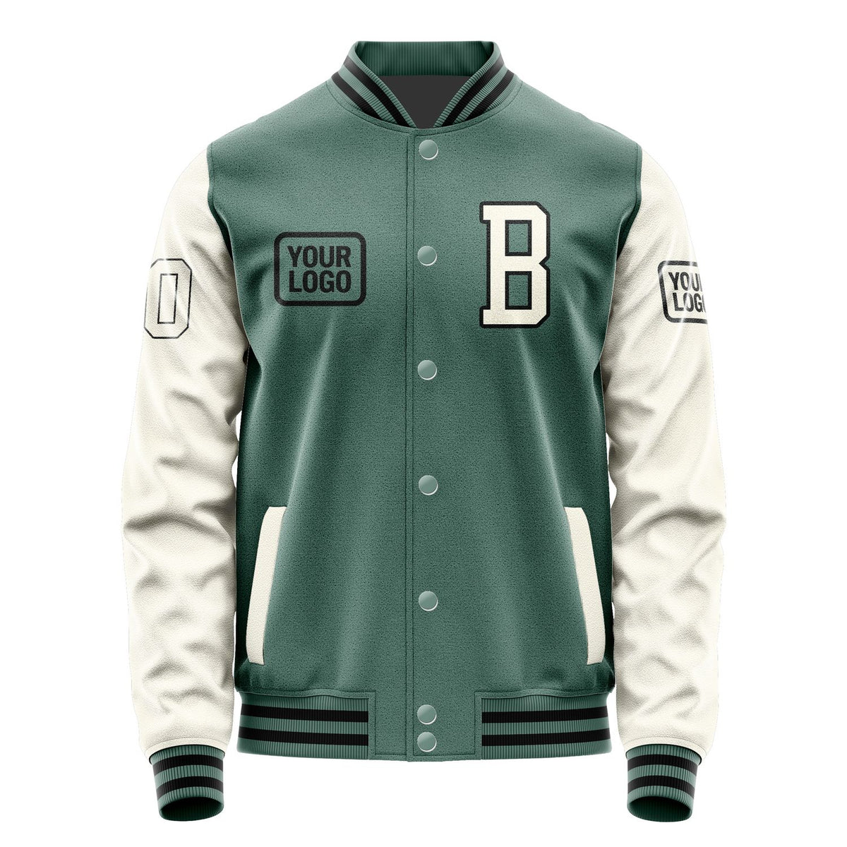 Custom Blue Green Cream Jacket JA272703271717030317