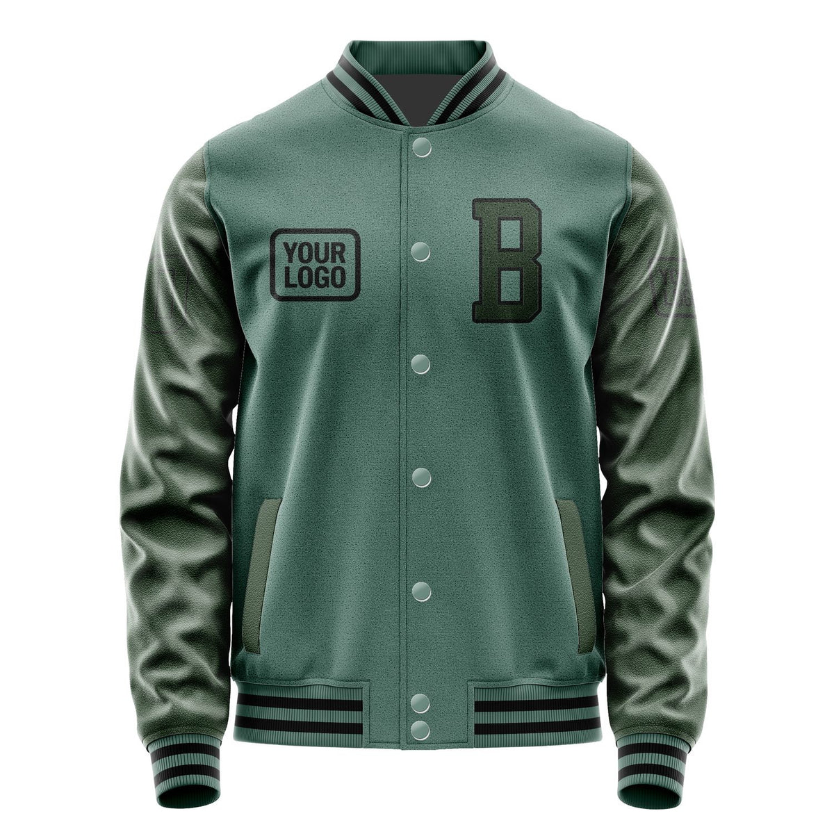 Custom Blue Green Dark Green Jacket JA272706271717060617