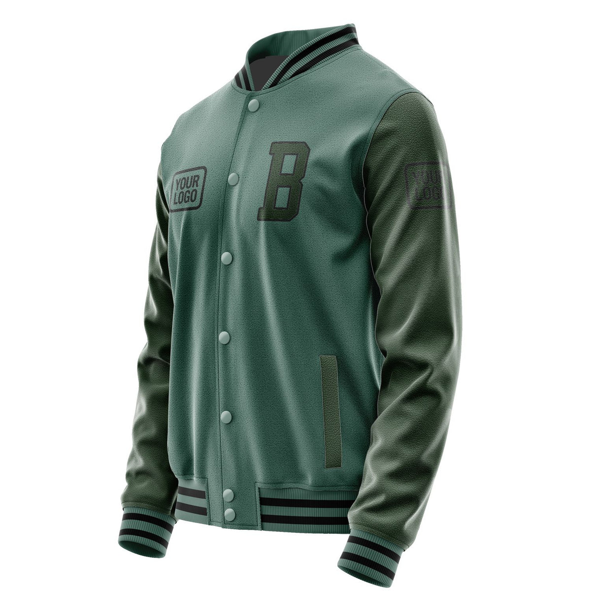 Custom Blue Green Dark Green Jacket JA272706271717060617