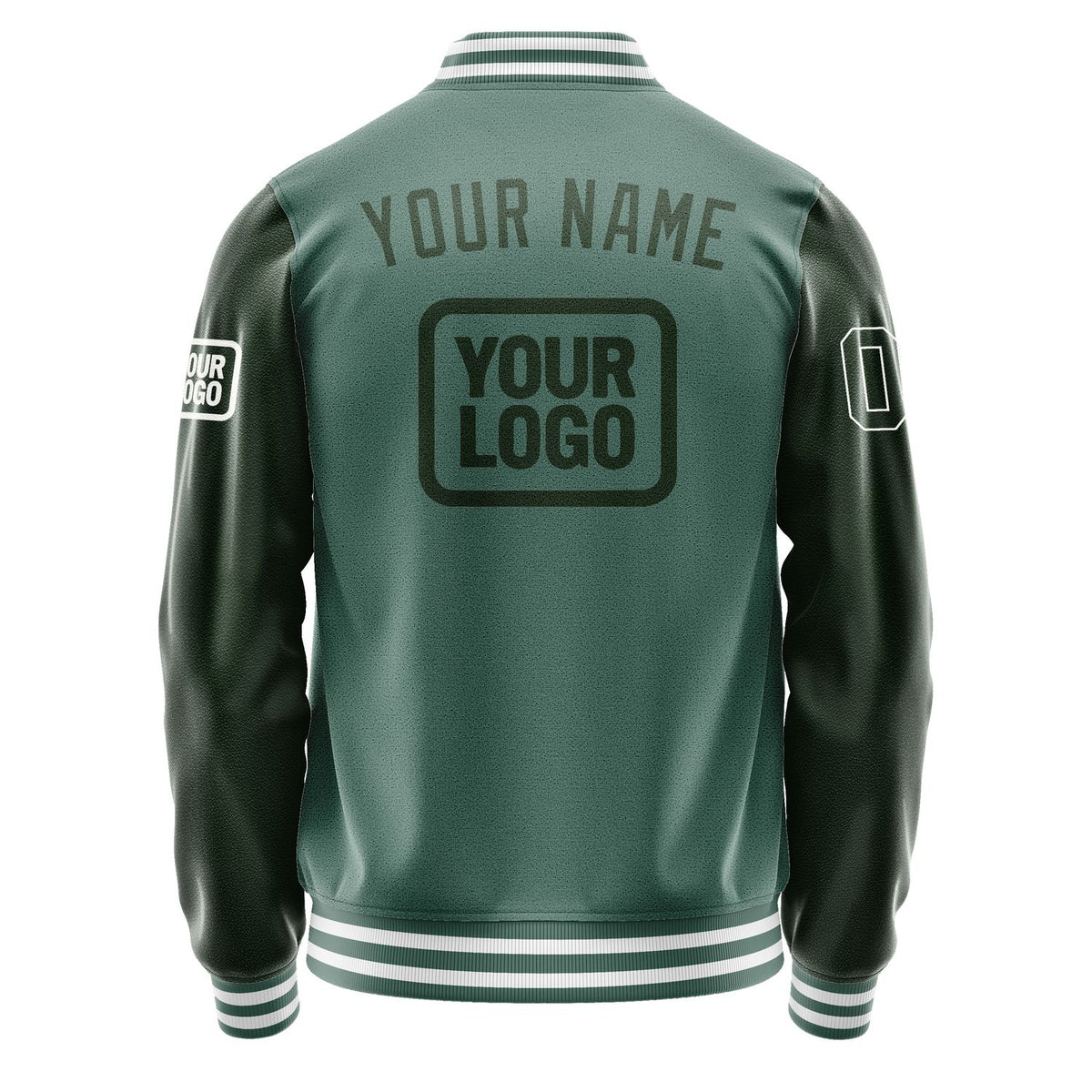 Custom Blue Green Dark Green Jacket JA272706271818060618