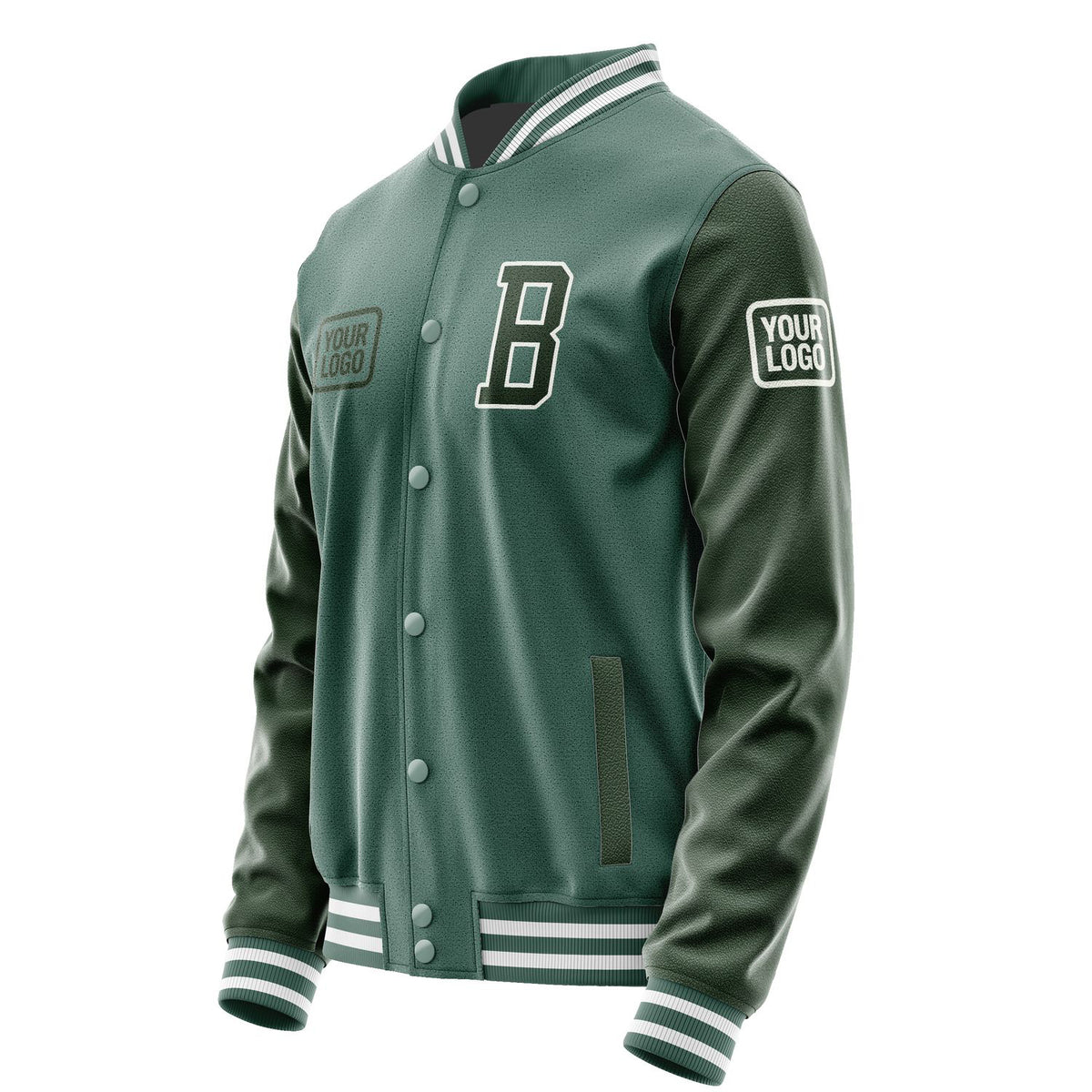 Custom Blue Green Dark Green Jacket JA272706271818060618