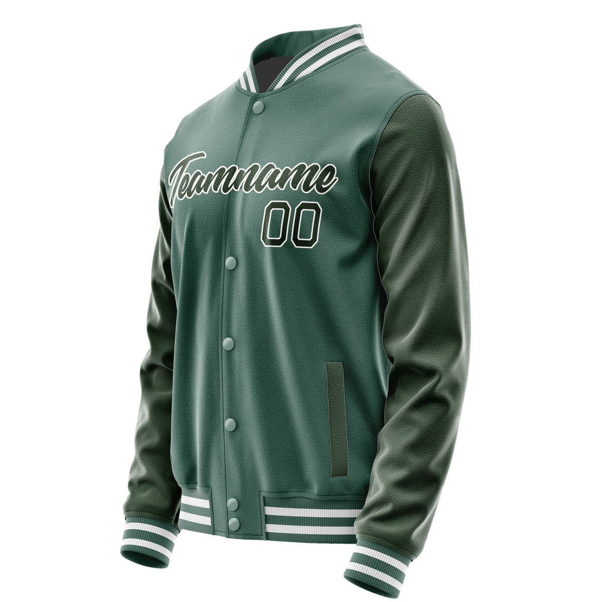 Custom Blue Green Dark Green Jacket JA2727062718B21806