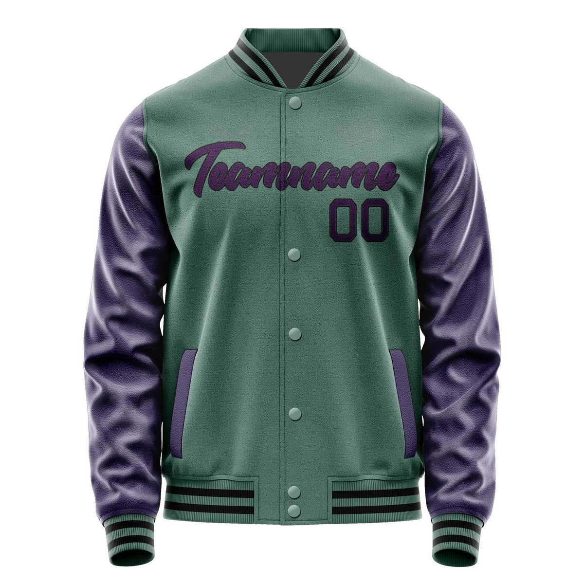 Custom Blue Green Purple Jacket JA2727072717B21707