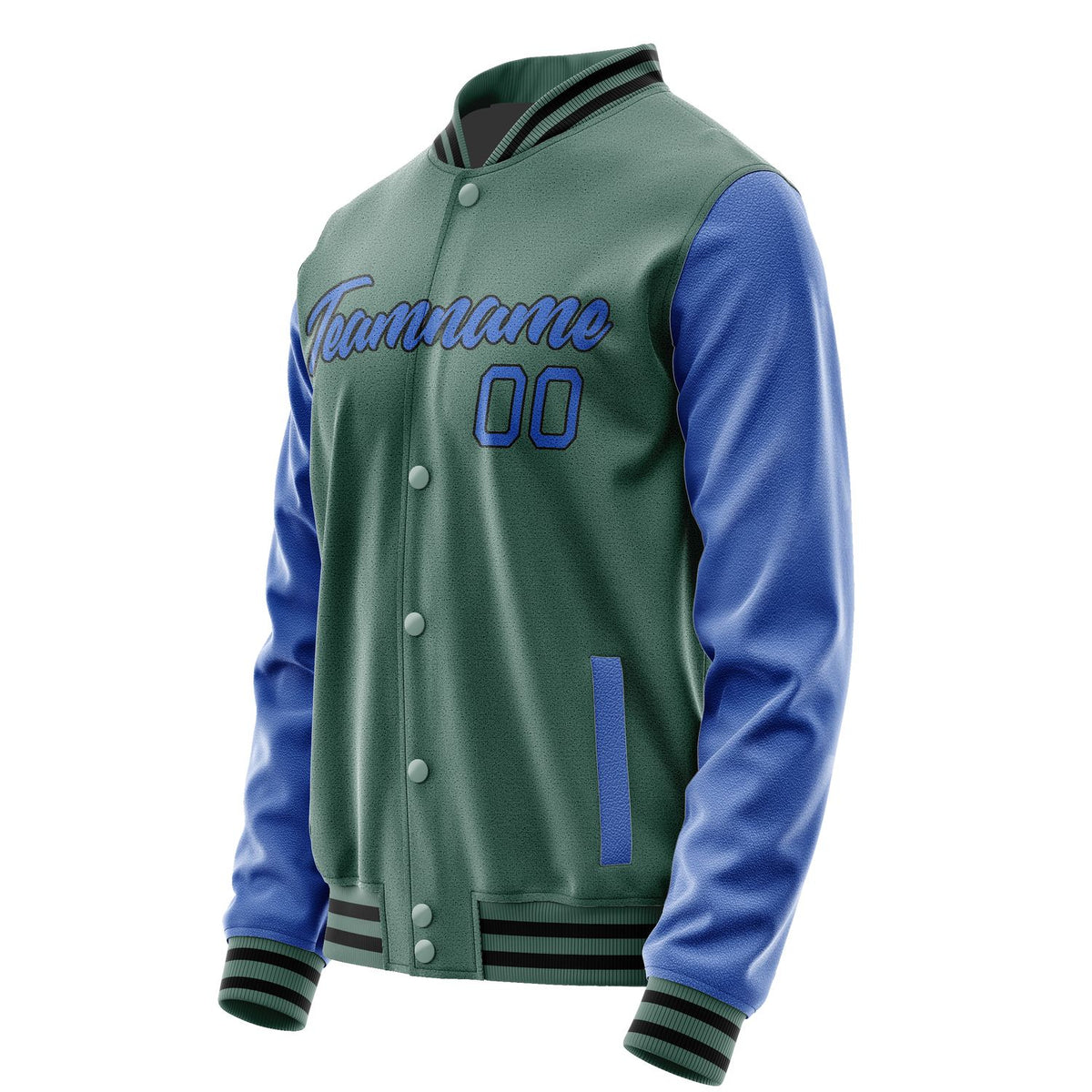 Custom Blue Green Sky Blue Jacket JA2727092717B21709