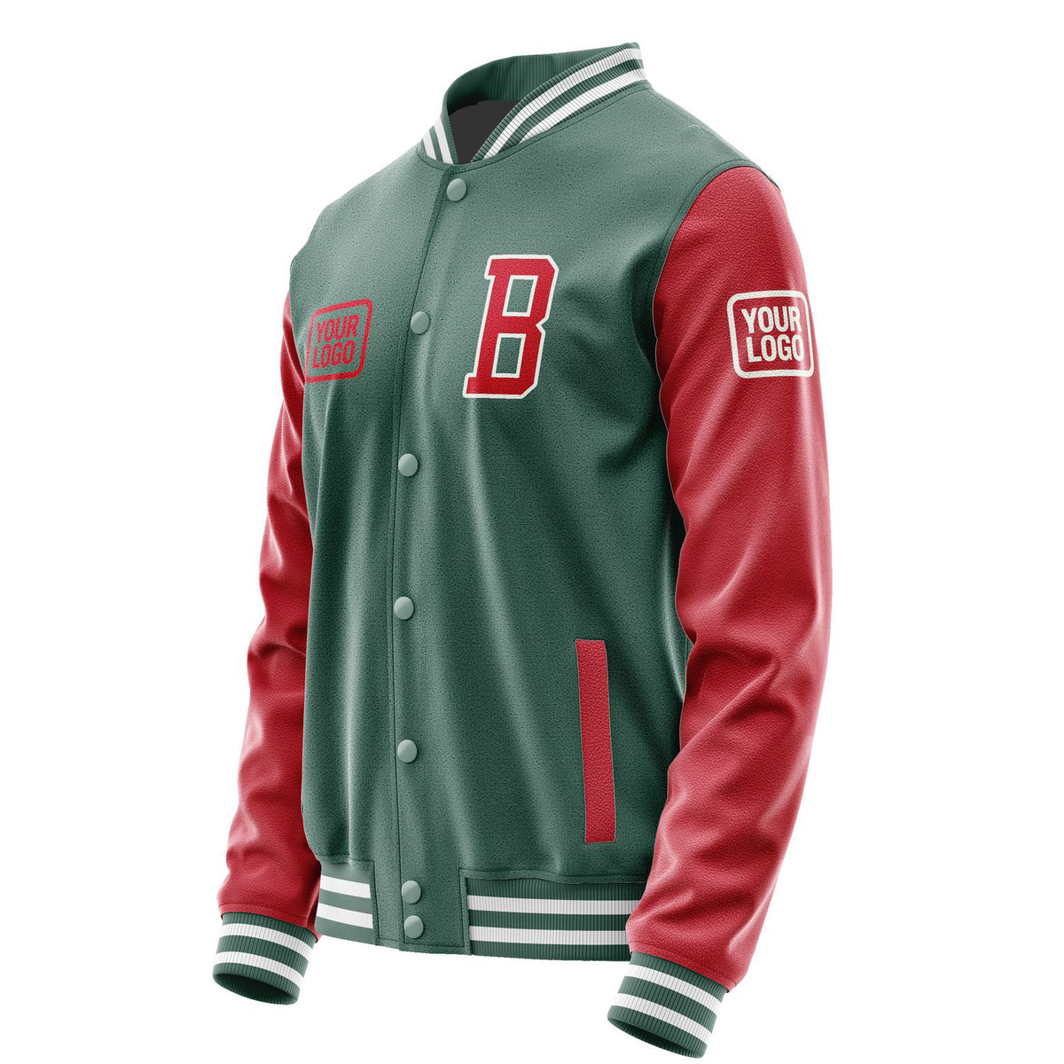 Custom Blue Green Red Jacket JA272714271818141418