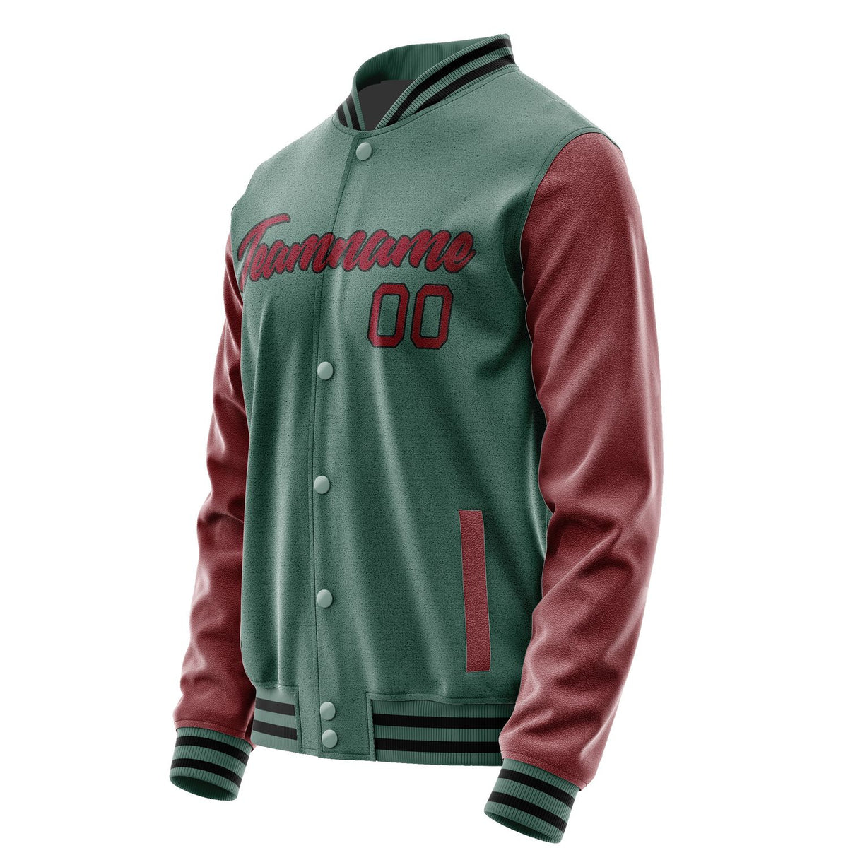 Custom Blue Green Crimson Red Jacket JA2727152717B21715