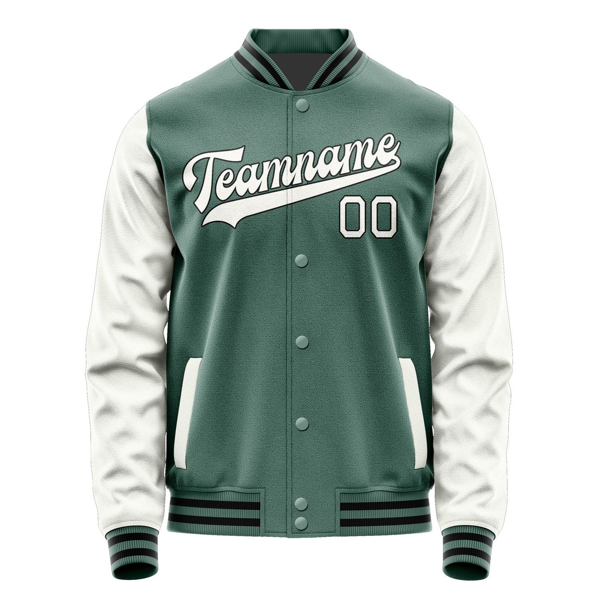 Custom Blue Green White Jacket JA2727182717B31718