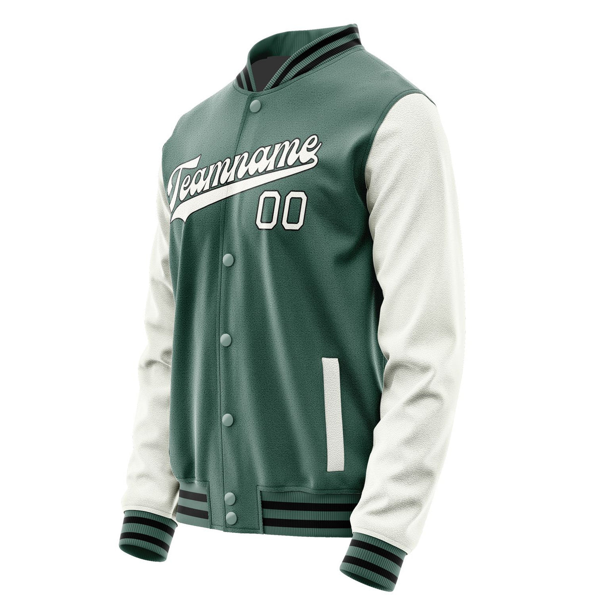 Custom Blue Green White Jacket JA2727182717B31718