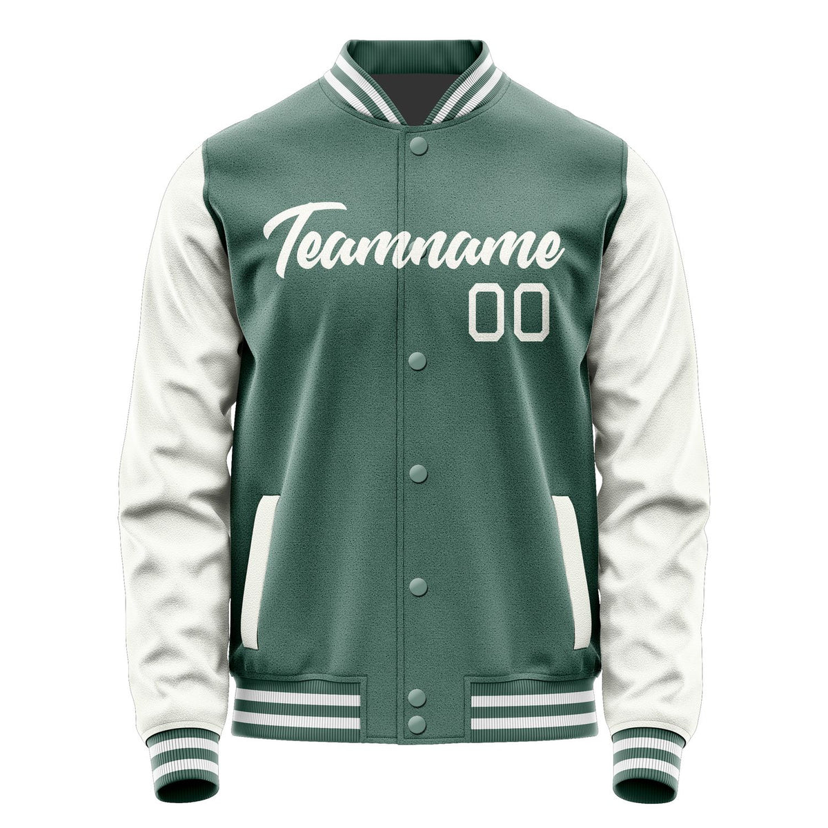 Custom Blue Green White Jacket JA2727182718B21818