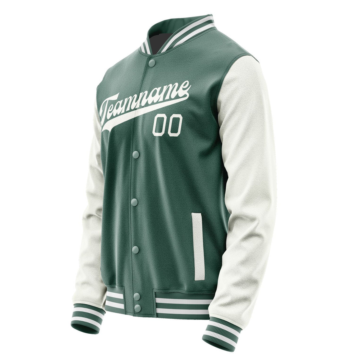 Custom Blue Green White Jacket JA2727182718B31818