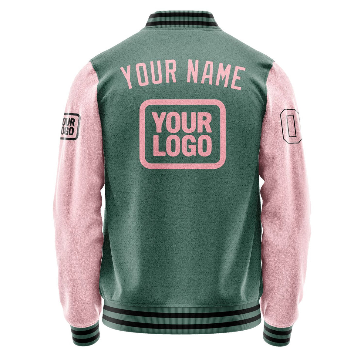 Custom Blue Green Light Pink Jacket JA272721271717212117