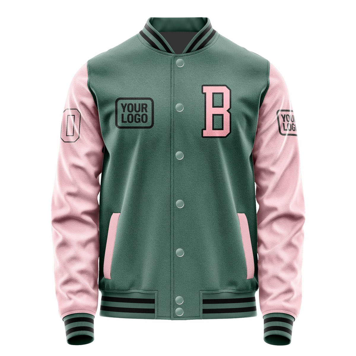 Custom Blue Green Light Pink Jacket JA272721271717212117