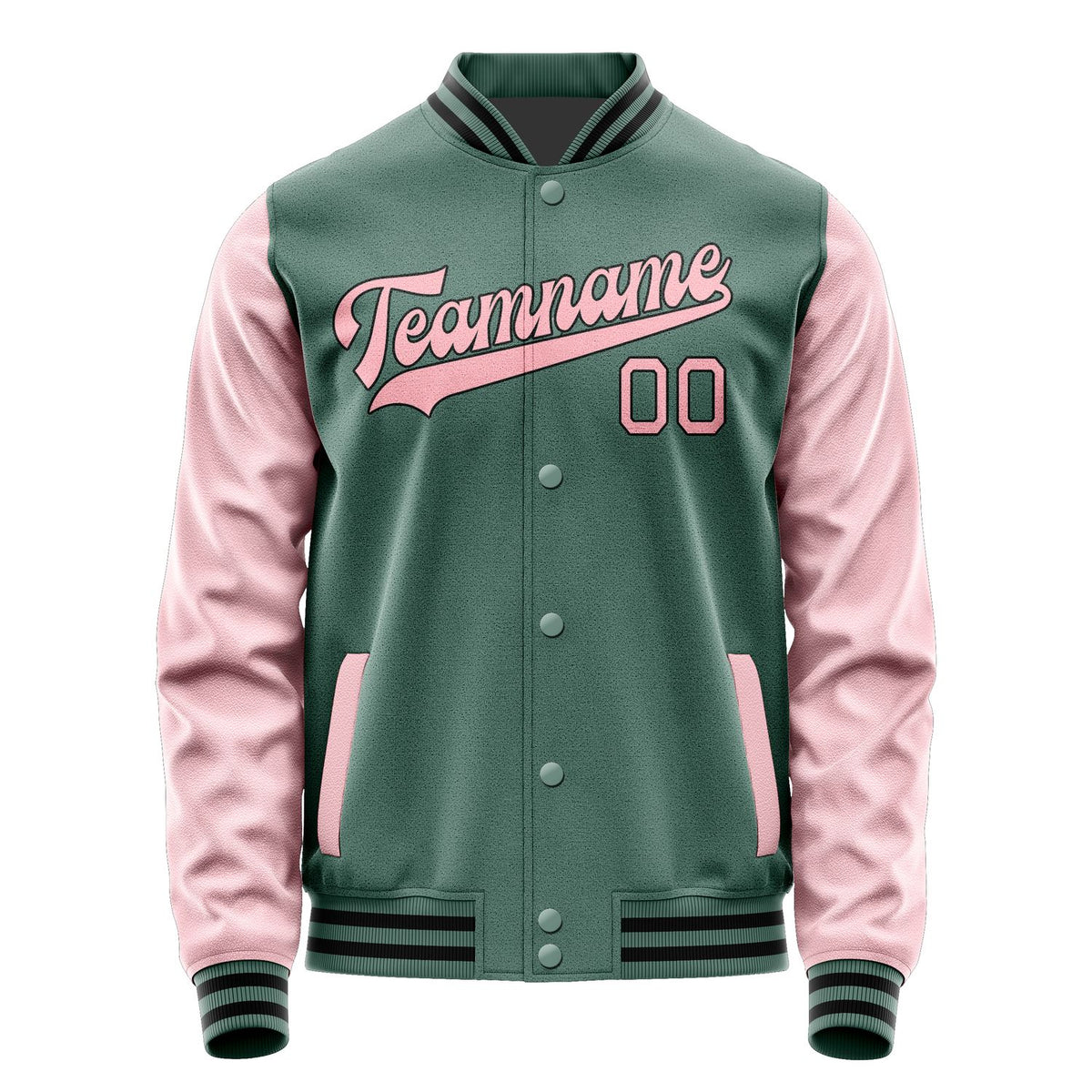 Custom Blue Green Light Pink Jacket JA2727212717B31721