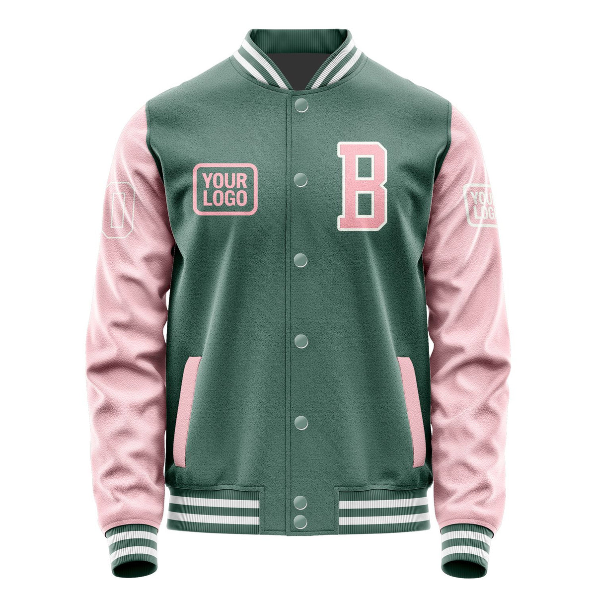 Custom Blue Green Light Pink Jacket JA272721271818212118