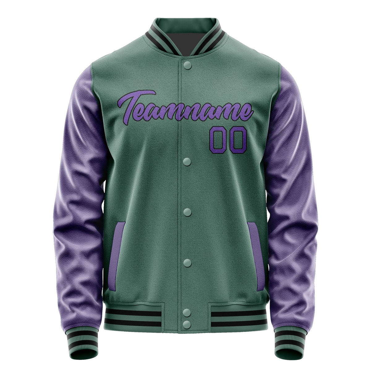 Custom Blue Green Light Purple Jacket JA2727232717B21723