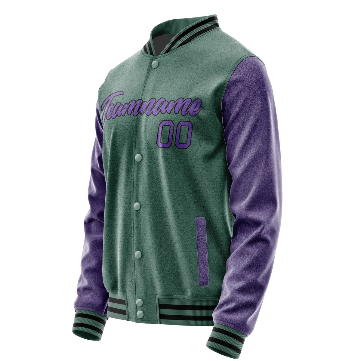 Custom Blue Green Light Purple Jacket JA2727232717B21723