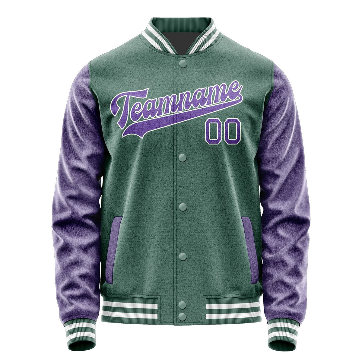 Custom Blue Green Light Purple Jacket JA2727232718B31823