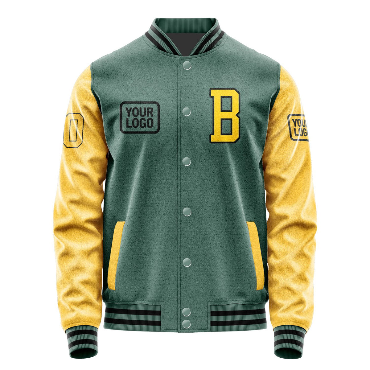 Custom Blue Green Gold Jacket JA272730271717303017