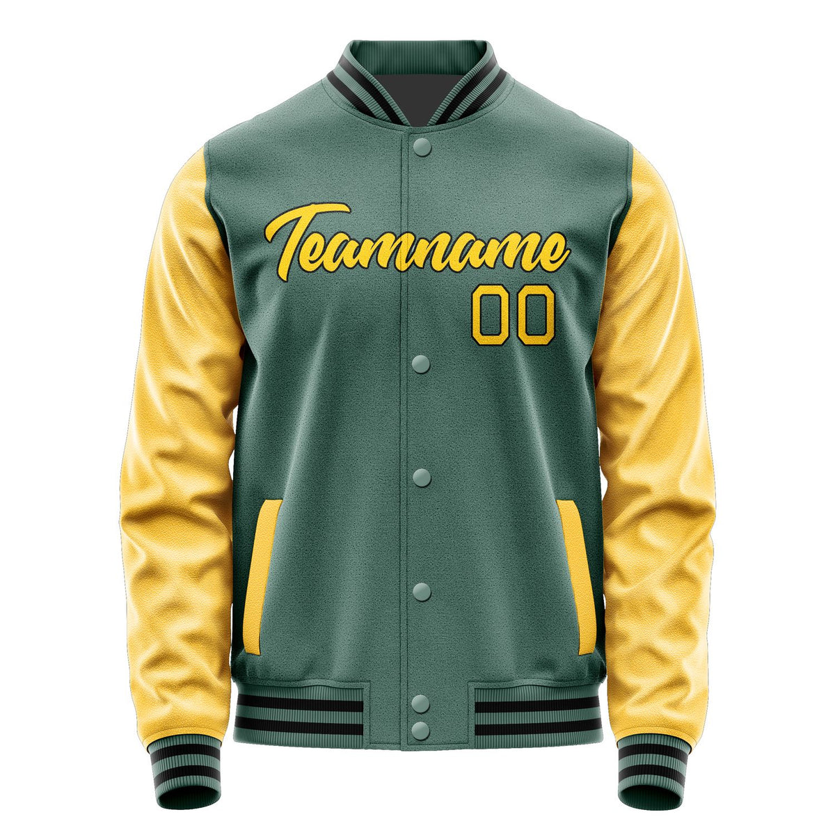 Custom Blue Green Gold Jacket JA2727302717B21730