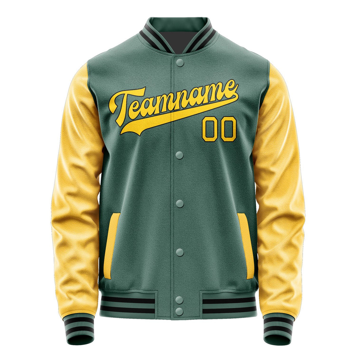 Custom Blue Green Gold Jacket JA2727302717B31730