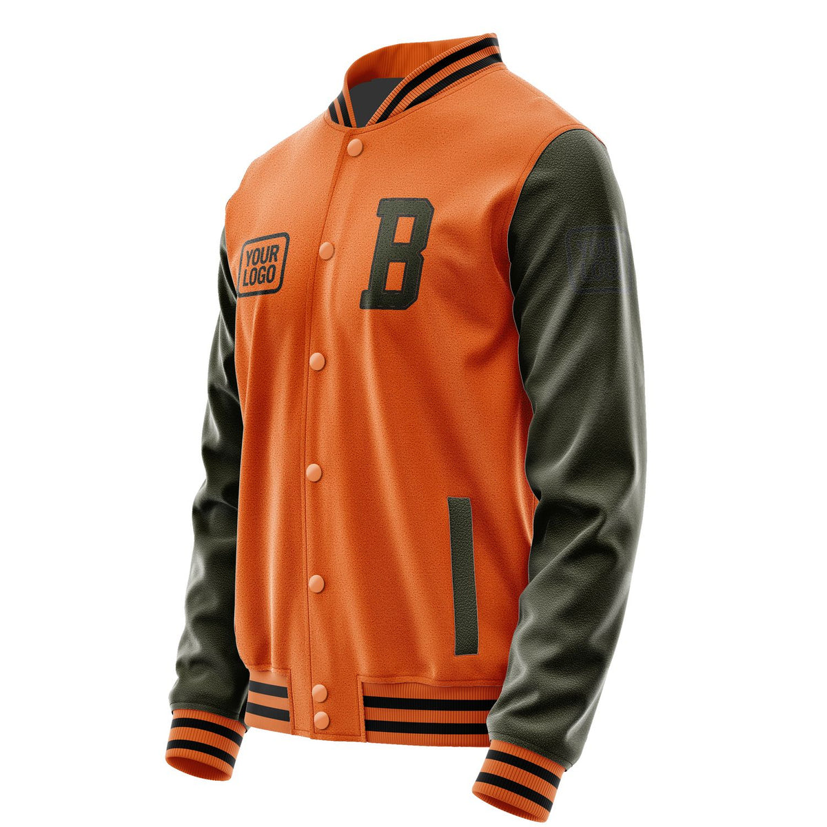 Custom Orange Olive Jacket JA282802281717020217