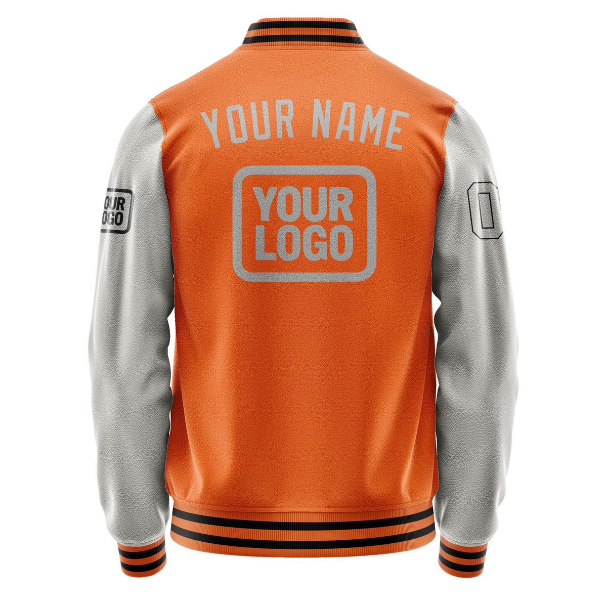 Custom Orange Gray Jacket JA282804281717040417