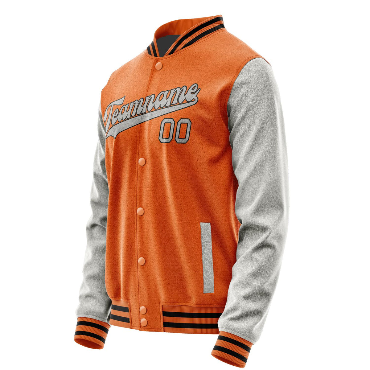 Custom Orange Gray Jacket JA2828042817B31704