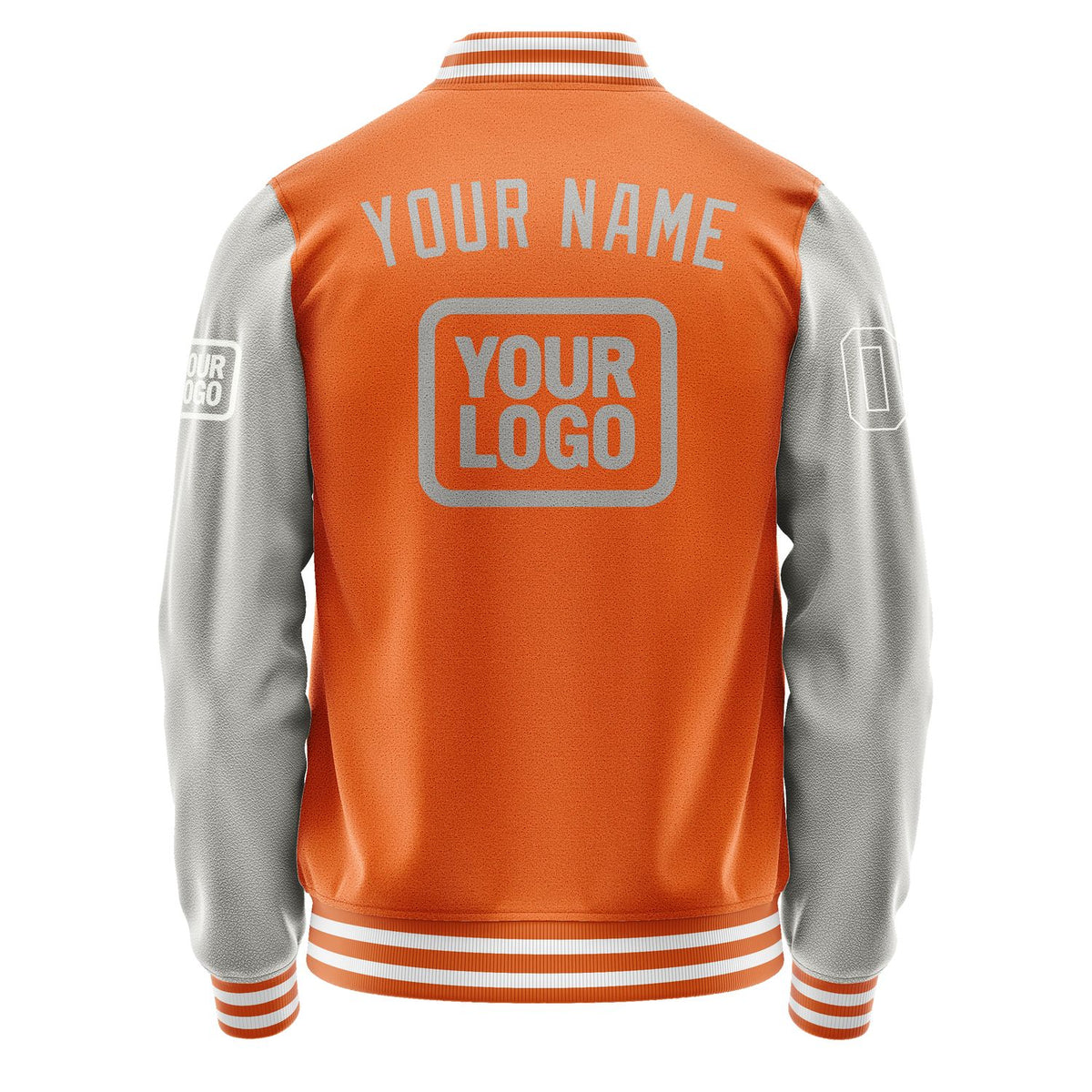 Custom Orange Gray Jacket JA282804281818040418