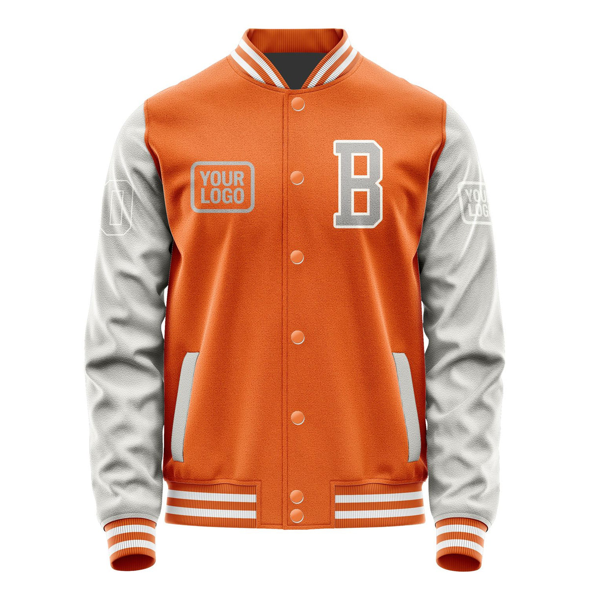 Custom Orange Gray Jacket JA282804281818040418