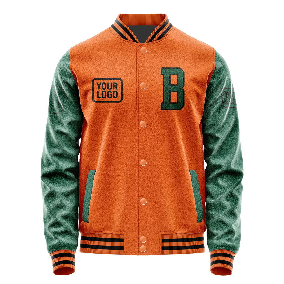 Custom Orange Green Jacket JA282805281717050517