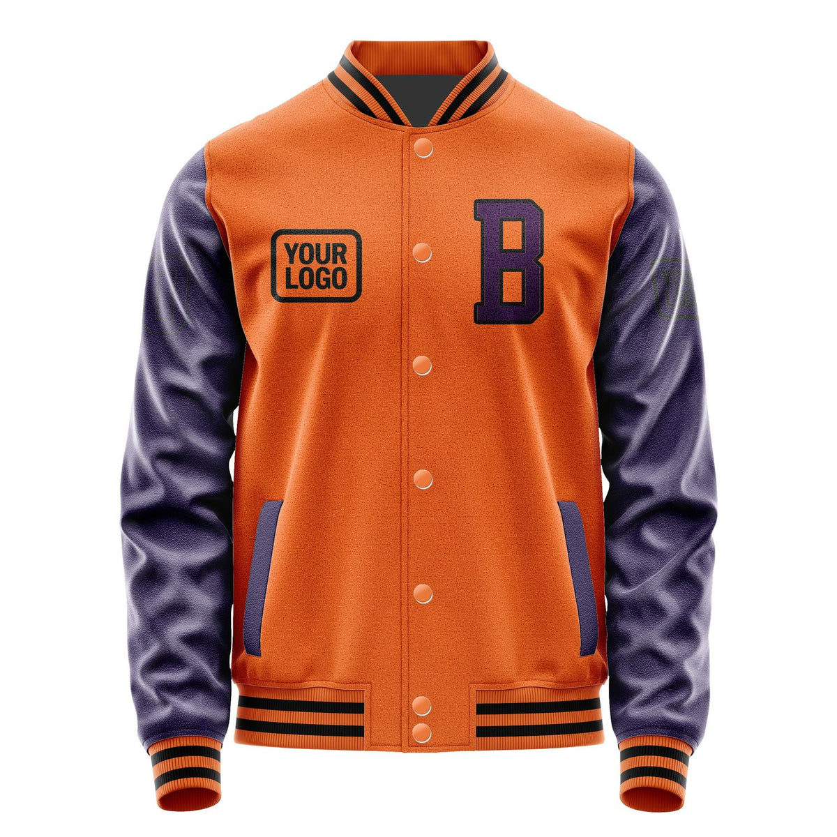 Custom Orange Purple Jacket JA282807281717070717