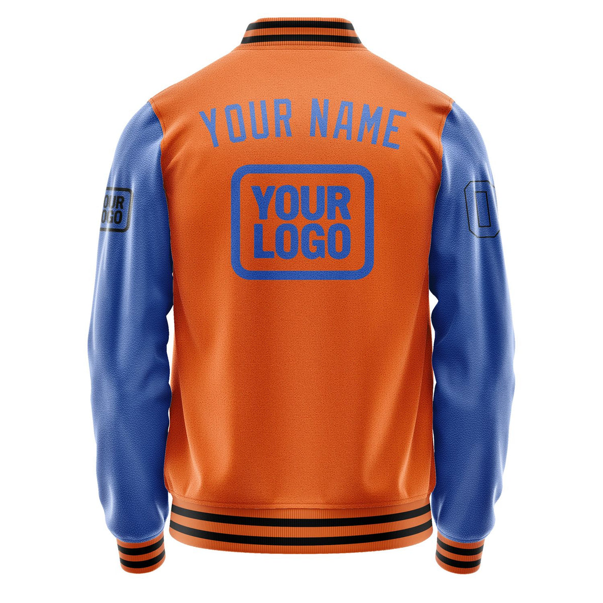 Custom Orange Sky Blue Jacket JA282809281717090917