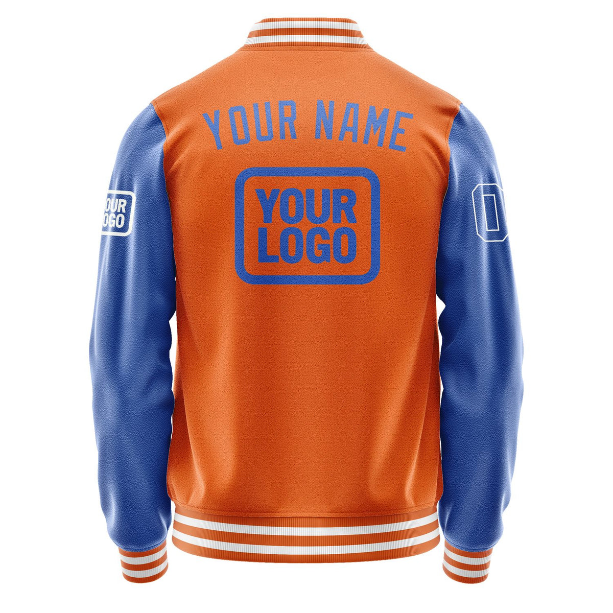 Custom Orange Sky Blue Jacket JA282809281818090918