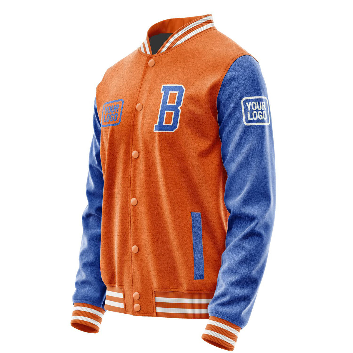 Custom Orange Sky Blue Jacket JA282809281818090918