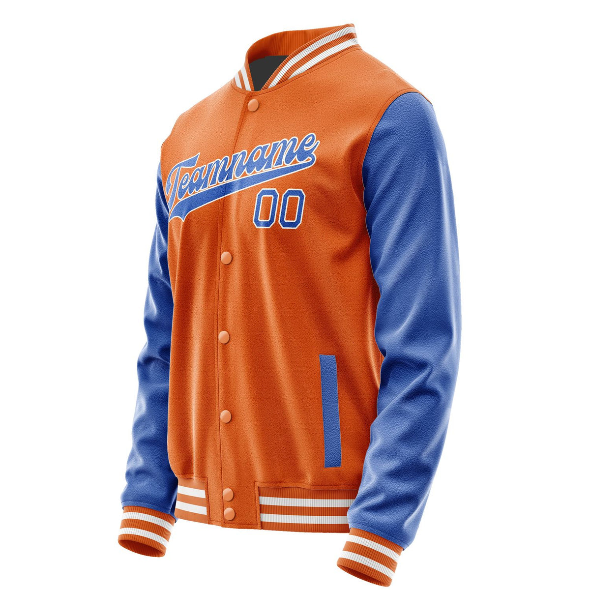 Custom Orange Sky Blue Jacket JA2828092818B31809