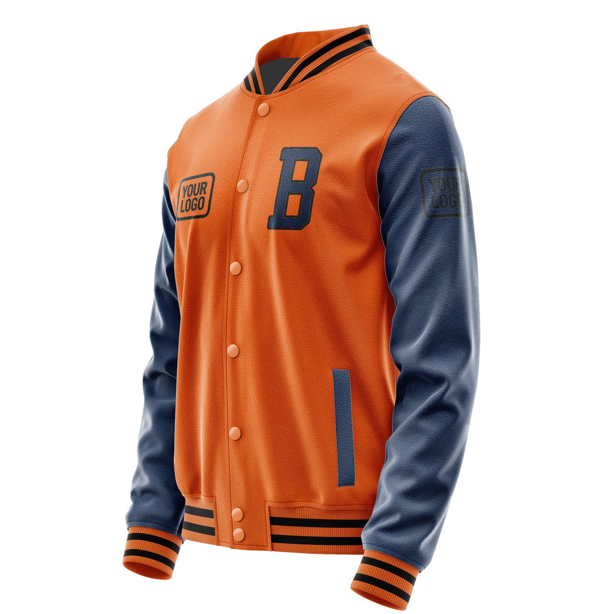 Custom Orange Blue Jacket JA282810281717101017