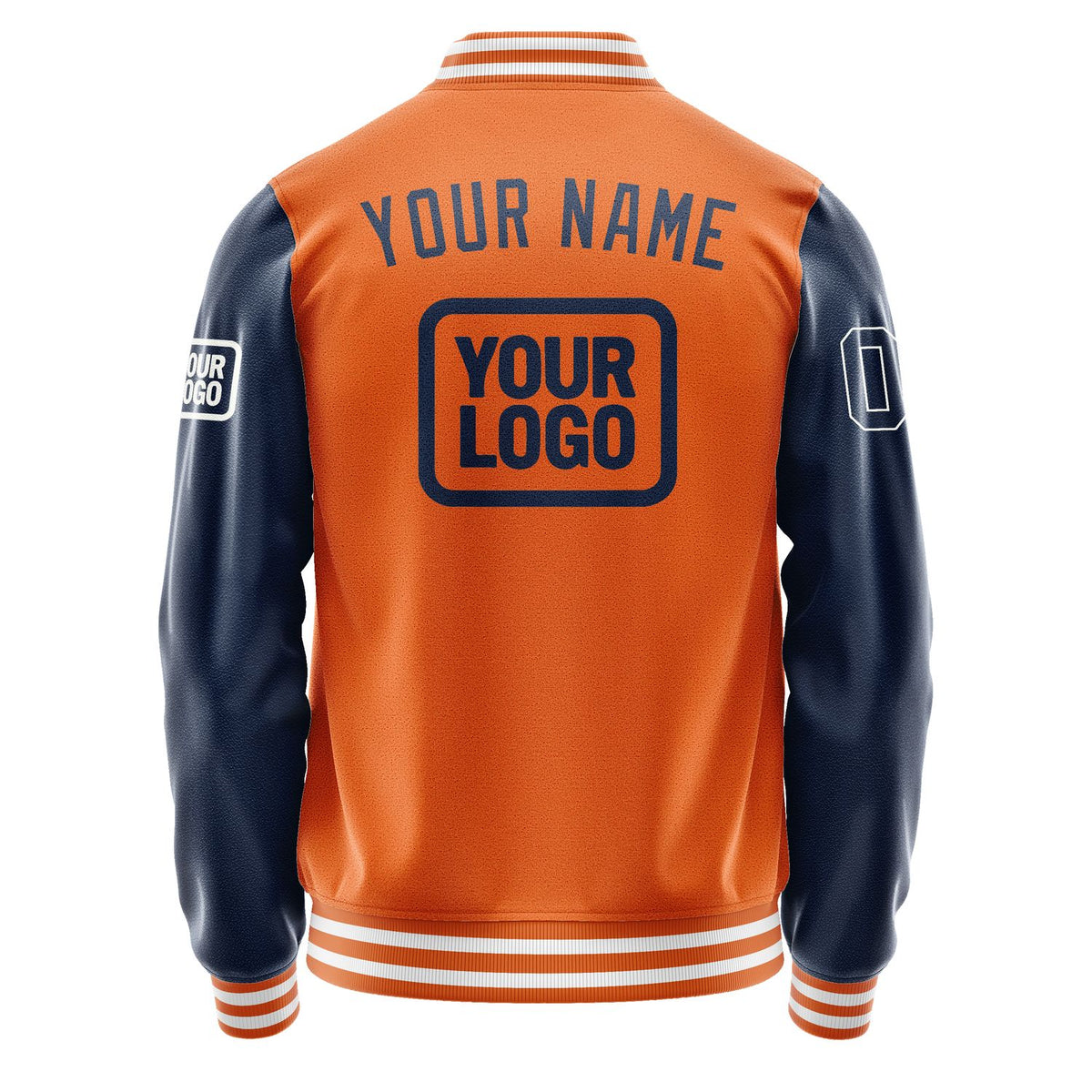 Custom Orange Blue Jacket JA282810281818101018