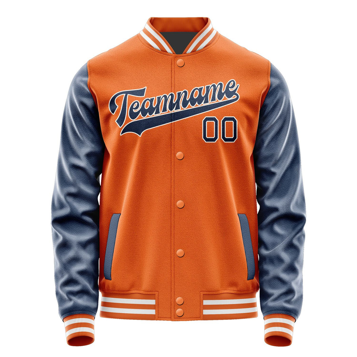 Custom Orange Blue Jacket JA2828102818B31810