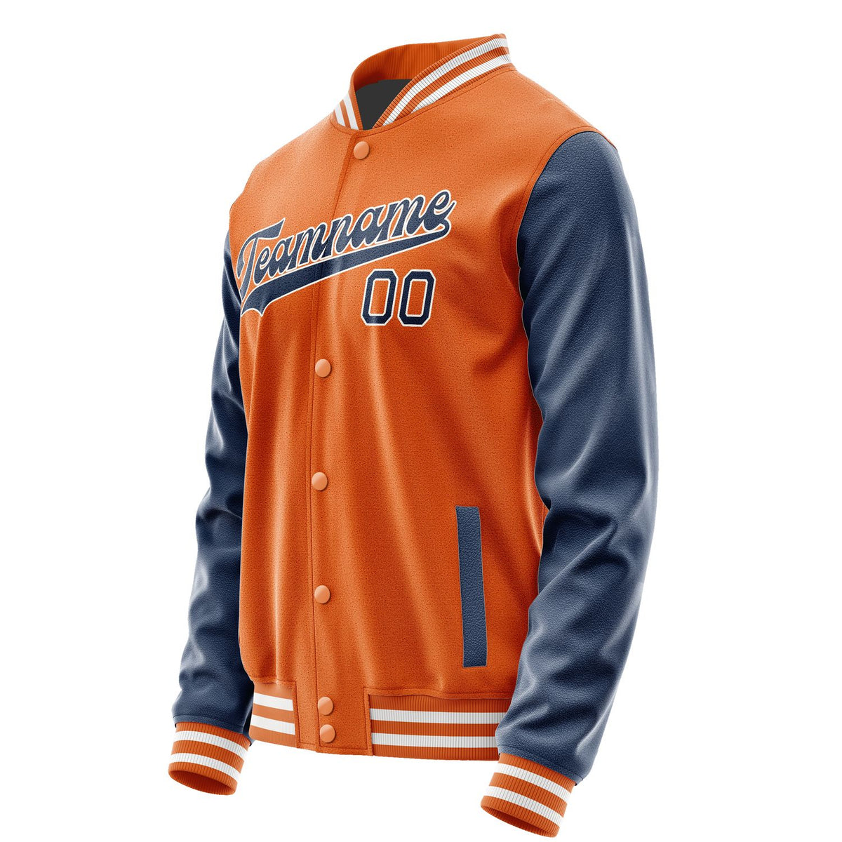 Custom Orange Blue Jacket JA2828102818B31810