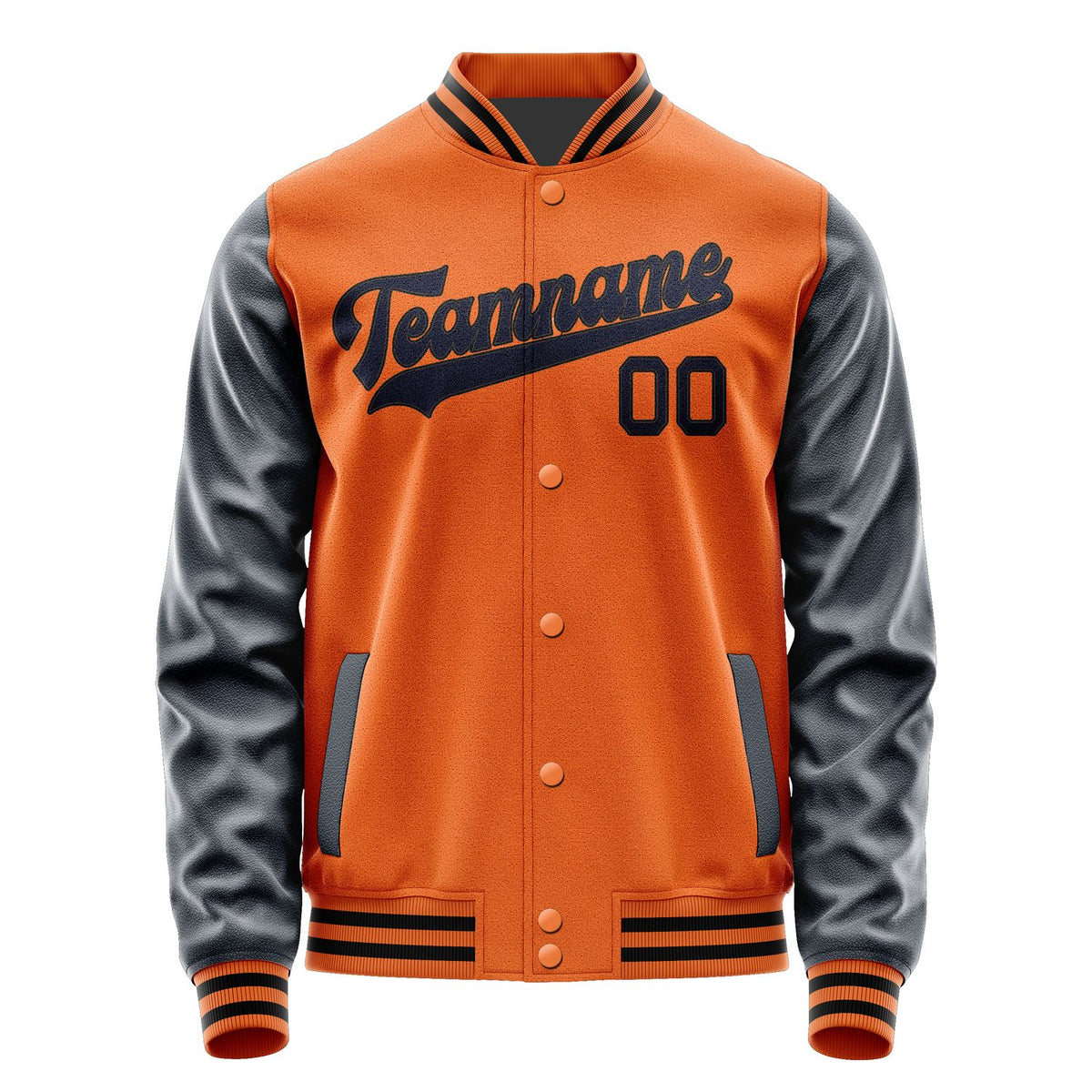 Custom Orange Navy Jacket JA2828112817B31711