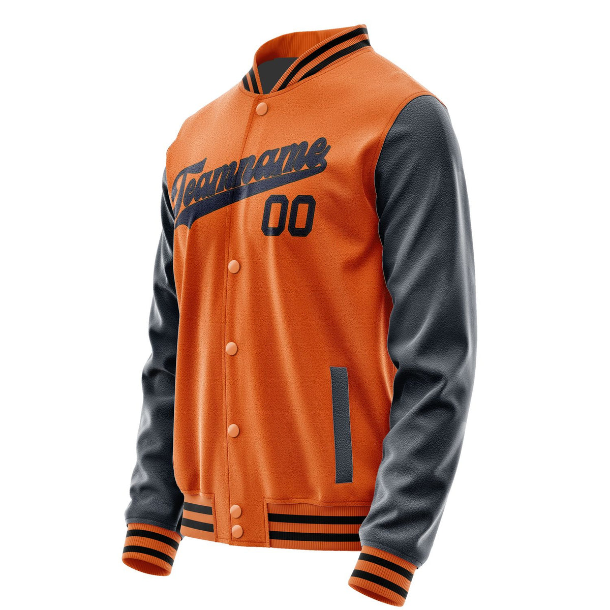 Custom Orange Navy Jacket JA2828112817B31711