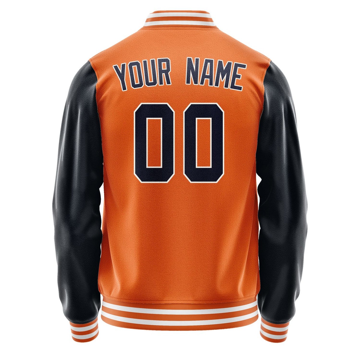 Custom Orange Navy Jacket JA2828112818B31811