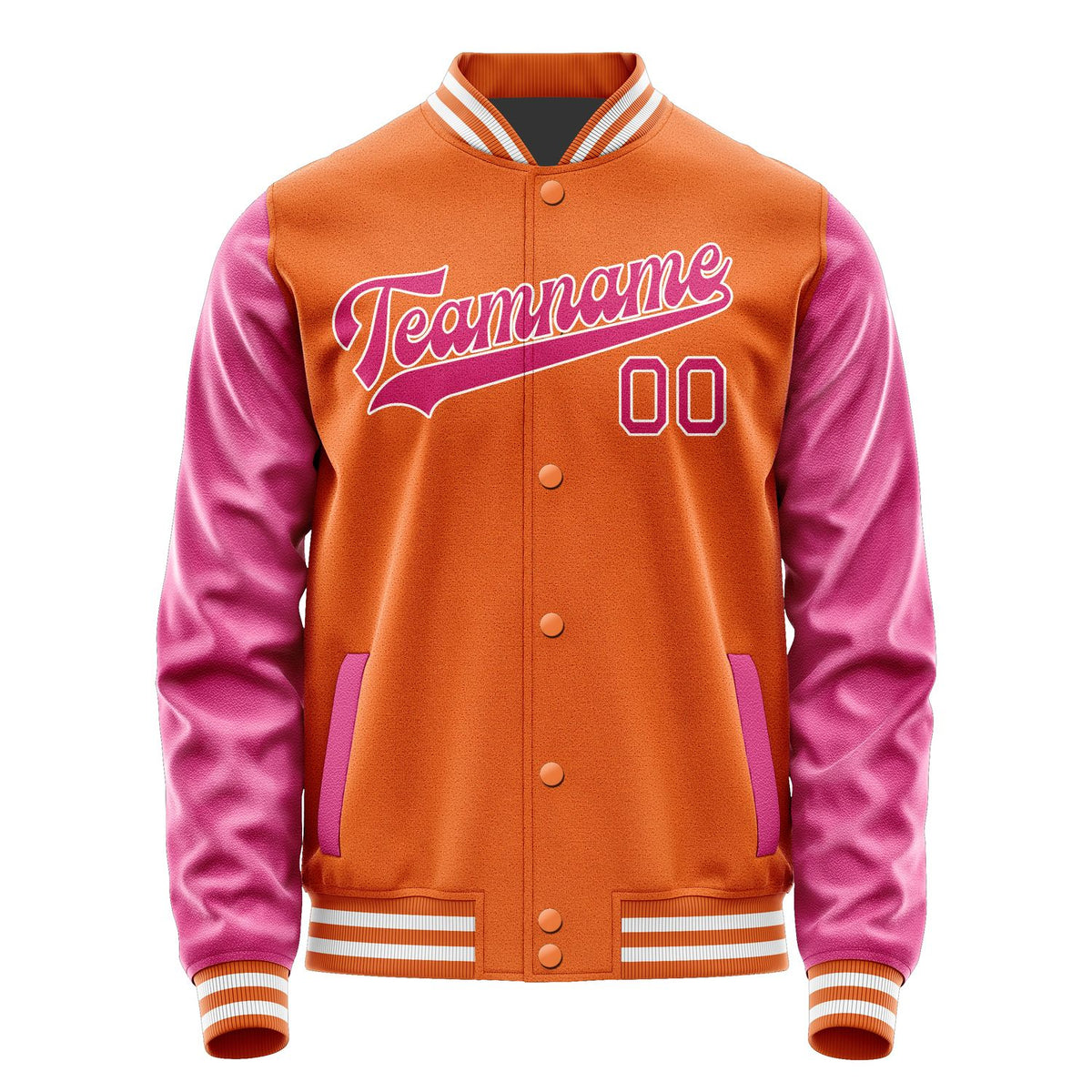 Custom Orange Pink Jacket JA2828132818B31813