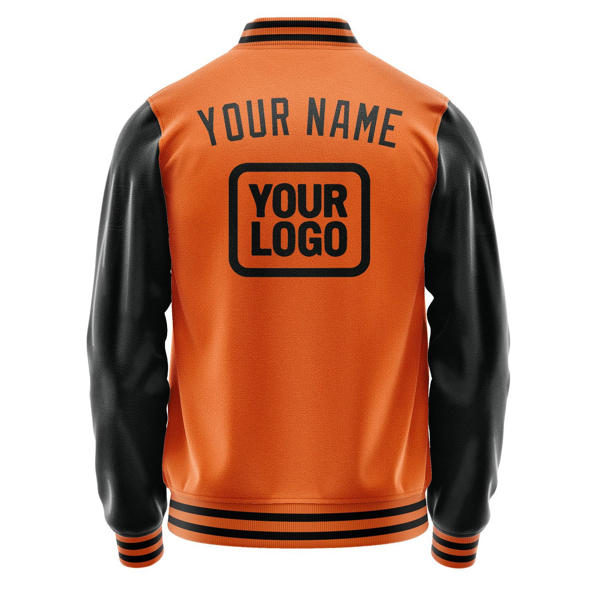 Custom Orange Black Jacket JA282817281717171717