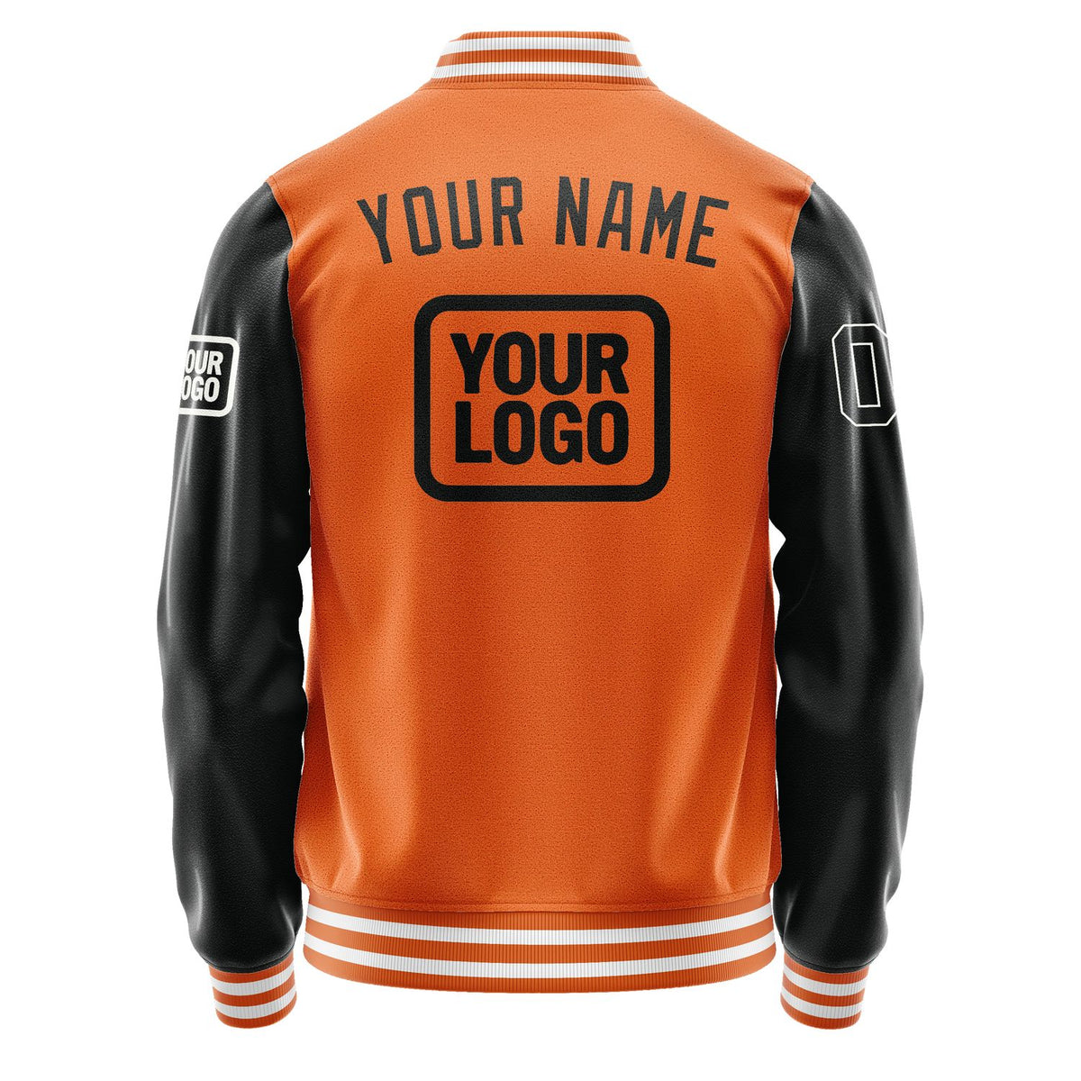 Custom Orange Black Jacket JA282817281818171718