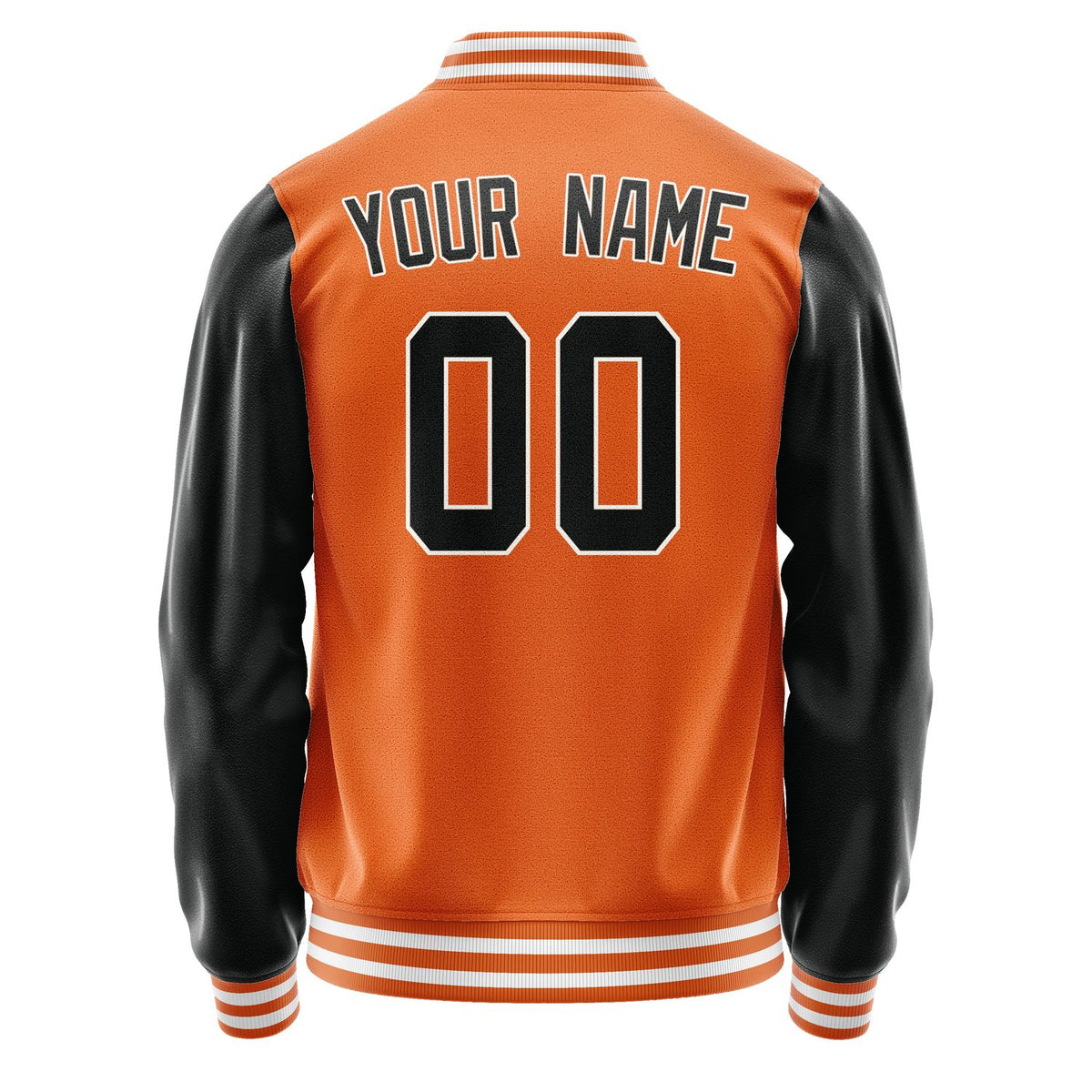 Custom Orange Black Jacket JA2828172818B31817