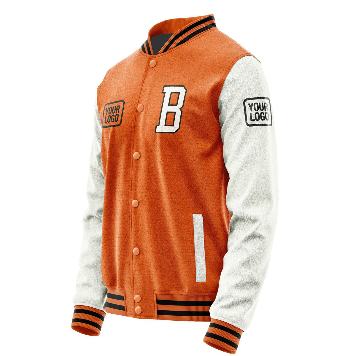 Custom Orange White Jacket JA282818281717181817