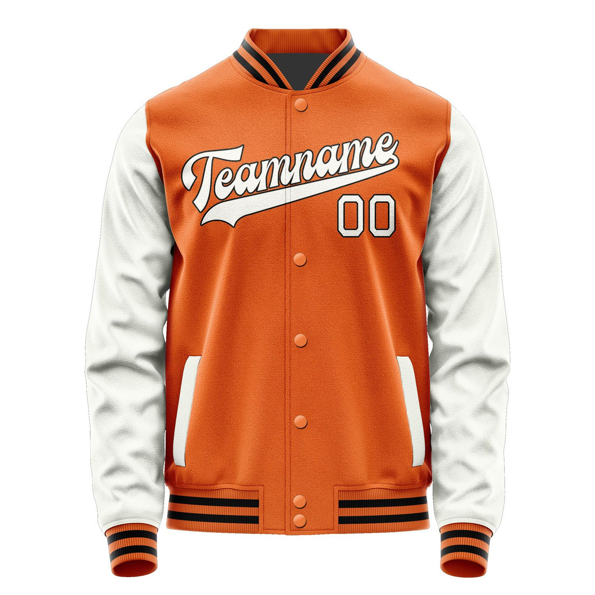 Custom Orange White Jacket JA2828182817B31718